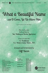 What a Beautiful Name SATB choral sheet music cover